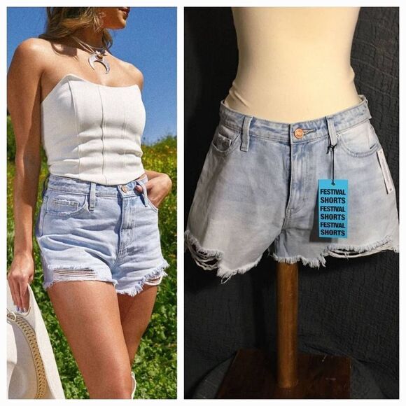 YMI NWT Festival Shorts High-Rise Size 11/30 - Picture 1 of 9